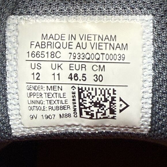 Converse Star Series BB Mid Carbon Blue Sneaker Mens Size 12 166518C - Picture 6 of 7